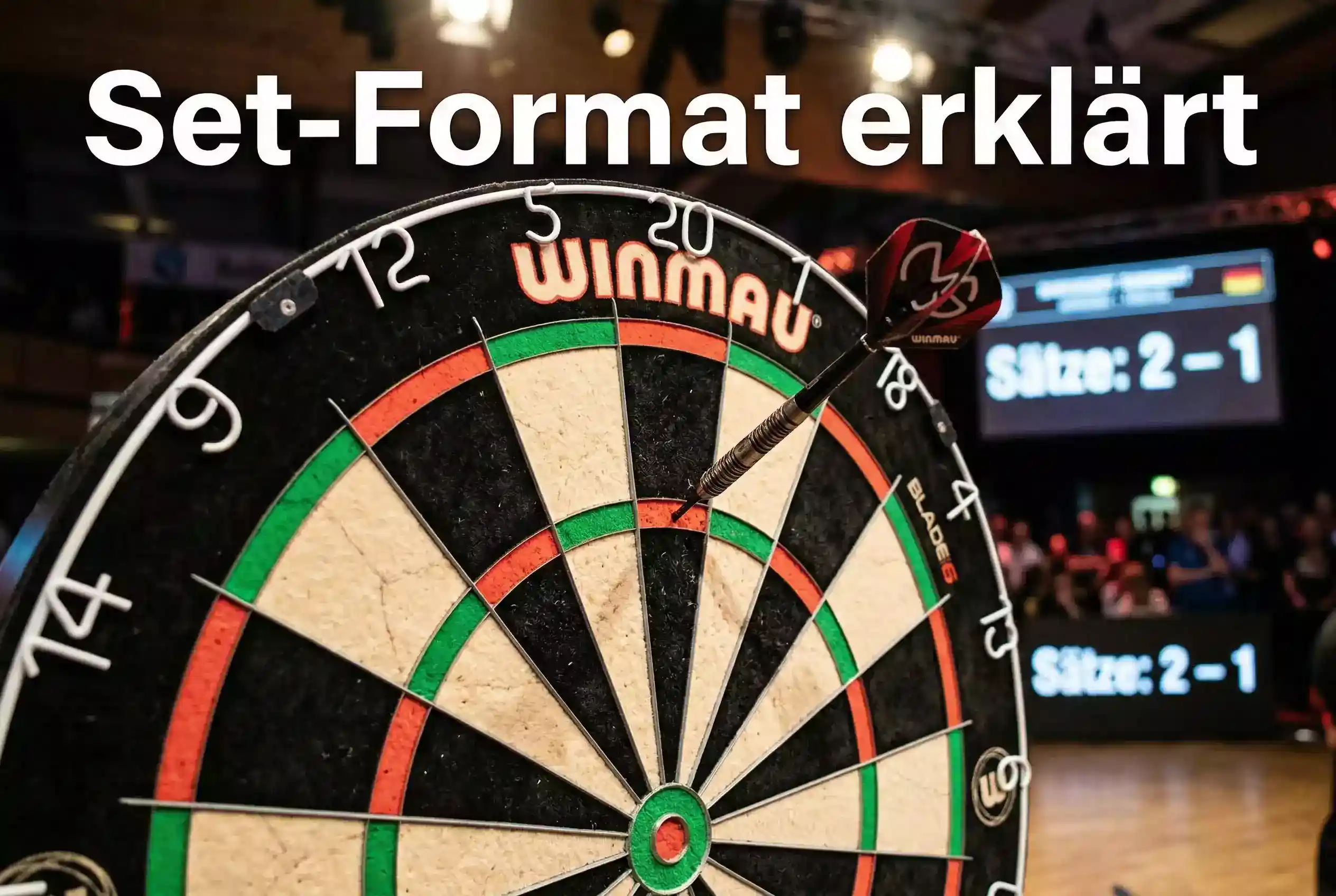 Darts-WM Außenseiter — Dart trifft überraschend die Bullseye auf dem Dartboard